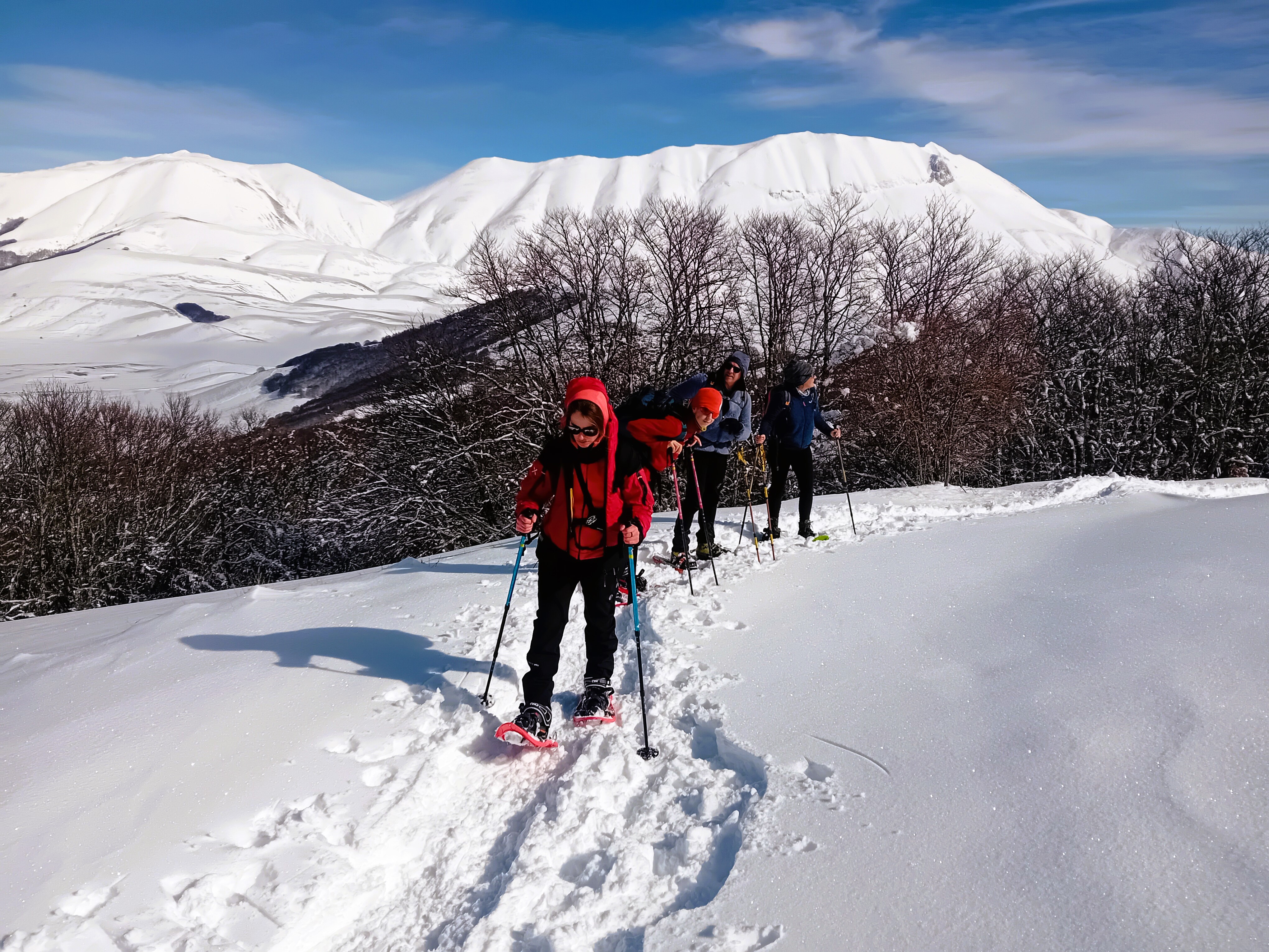 Ciaspolate a Castelluccio con guida